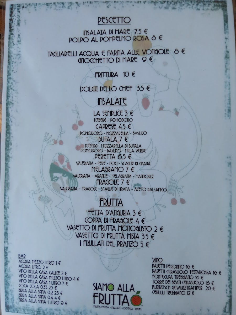 Siamo Alla Frutta Menu - Image 6
